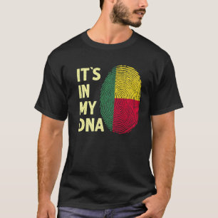 Camiseta Benin No Meu Dna Beninese Flag Team Benin
