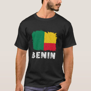 Camiseta Benin Vintage Bandeira Beninesa Bandeira Beninesa
