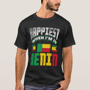 Camiseta Beninese Benin Beninese Flag Acontece Quando Eu Es
