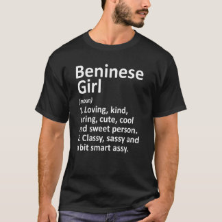 Camiseta Beninese Girl Benin Funny Country Home Roots Desc