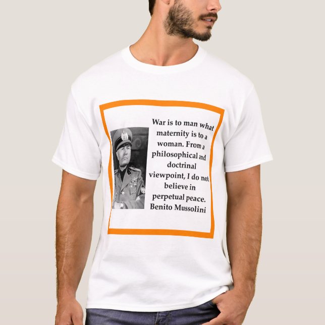 Camiseta Benito Mussolini (Frente)