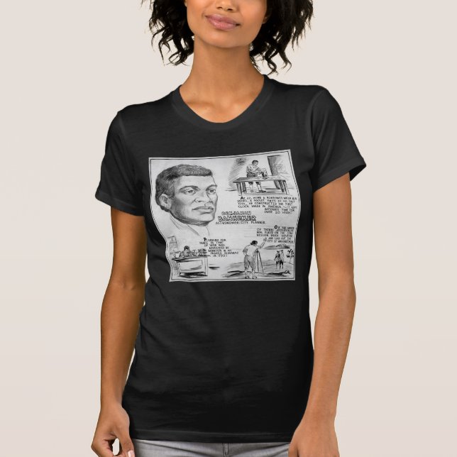 Camiseta Benjamin Banneker Black American Scientist (Frente)