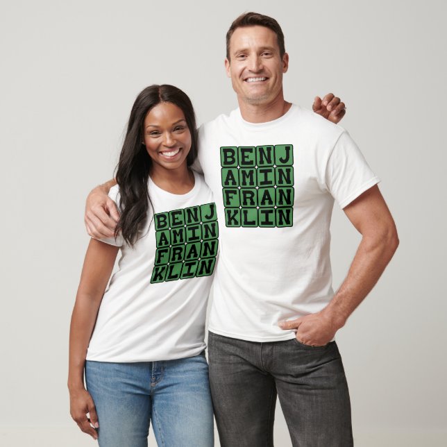 Camiseta Benjamin Franklin, Líder dos Estados Unidos (Unissex)