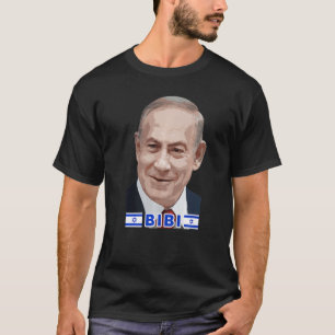 Camiseta Benjamin Netanyahu Bibi Primeiro-Ministro do Esta