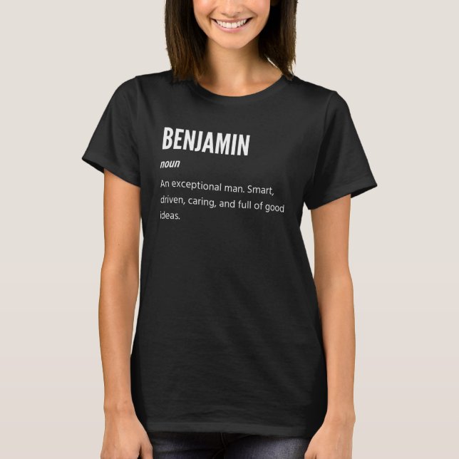 Camiseta Benjamin Noun Um Homem Excepcional (Frente)