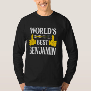 Camiseta Benjamin Surname Team Family Bes do Mundo