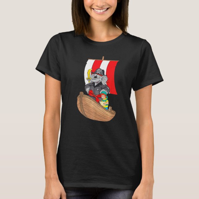 Camiseta Benjamin The Elephant Pirate (Frente)