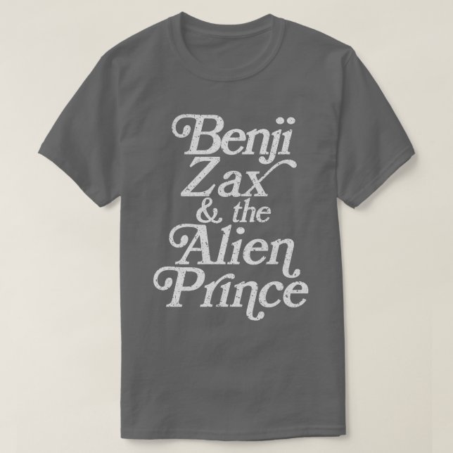 Camiseta Benji Zax e o Príncipe (Frente do Design)