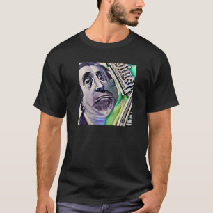 Camiseta Benjinman Franlkin Triste Da Elevada Inflação