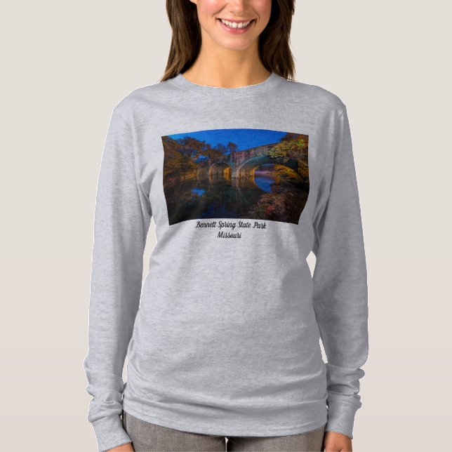 Camiseta Bennett Primavera Bridge Shirt de Longa Distância (Frente)
