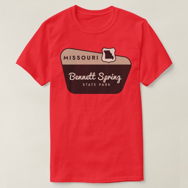 Camiseta Bennett Primavera State Park Missouri - Sinal de b (Frente do Design)