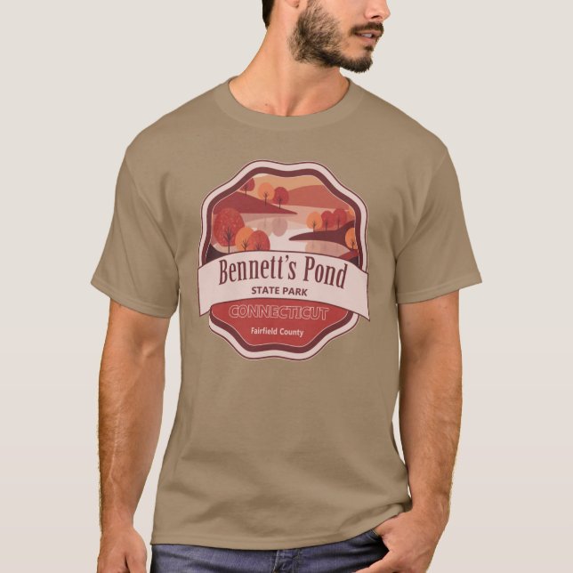 Camiseta Bennetts Pond State Park Fairfield County Connecti (Frente)