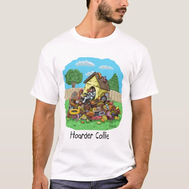 Camiseta Benny Hoarder Collie Dog Dover (Frente)