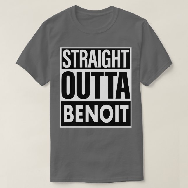 Camiseta Benoit Name Hetero Outta Benoit (Frente do Design)