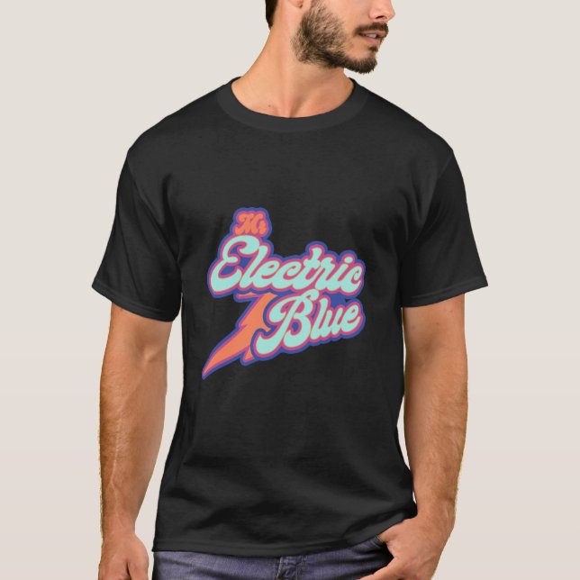 Camiseta Benson Boone Sr. Elétrico Azul (Frente)