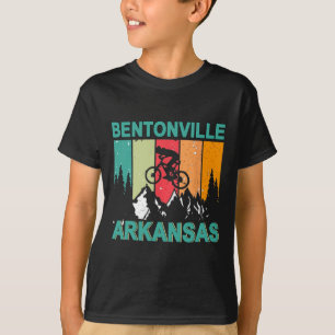 Camiseta Bentonville Arkansas Vintage Retro 70s Montanha Bi