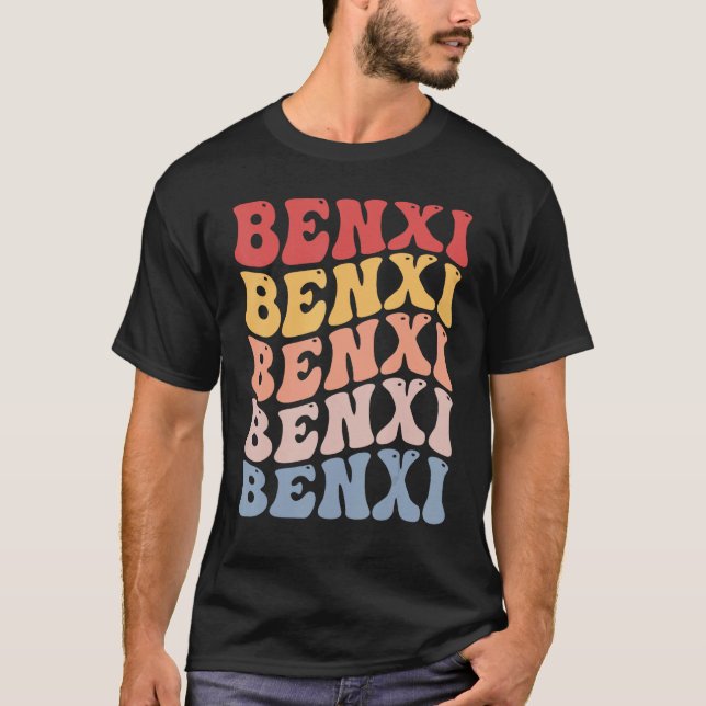 Camiseta Benxi City Groovy Retro (Frente)
