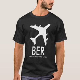 CAMISETA BER AIRPORT CODE BAGGAGE TAG BERLIN ALEMANHA