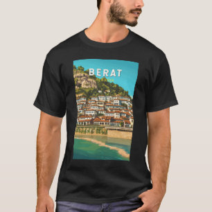 Camiseta Berat Albânia Viagem Art Vintage