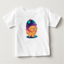 Camiseta Berçário Espacial do Cachorrinho Dourado