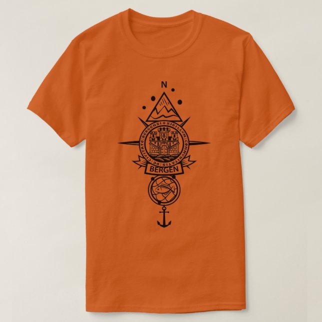 Camiseta bergen (Frente do Design)