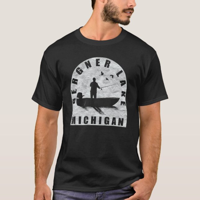 Camiseta Bergner Lake Fish Michigan (Frente)