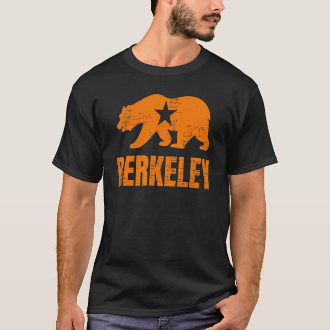 Camiseta Berkeley California Bear aflita Vinta (Frente)