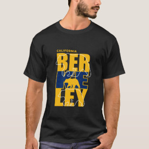 Camiseta Berkeley Cidade Califórnia Urso Silhuetas Bloco Le
