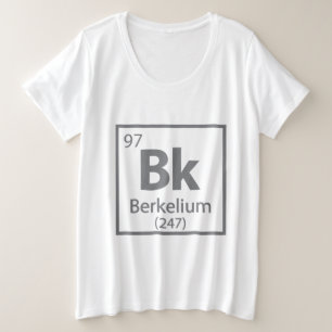 Camiseta Berkelium - Mesa periódica da ciência de Berkeley