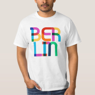 Camiseta Berlim Alemanha Letras Pop Art