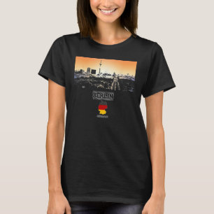 Camiseta berlim alemanha Vacinação Skyline Souvenir