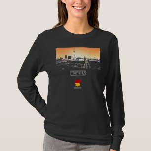 Camiseta berlim alemanha Vacinação Skyline Souvenir