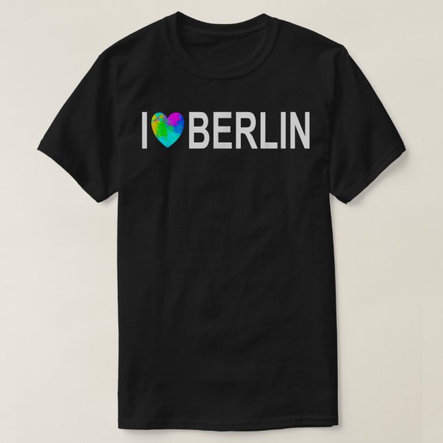 Camiseta Berlim - Urso Berlim - Eu Amo Berlim (Frente do Design)