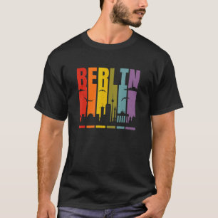 Camiseta Berlin Retro Skyline Alemanha Viagem orgulho alemã