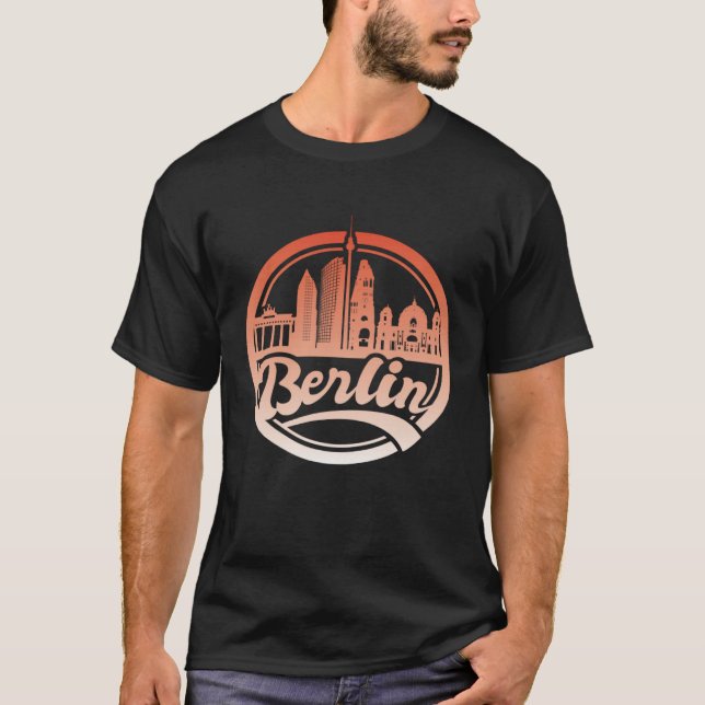Camiseta Berlin Skyline Bear (Frente)