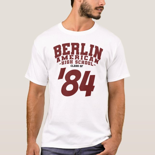 Camiseta BERLIN Turma da American High School de (Frente)