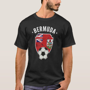 Camiseta Bermuda Bandeira Futebol Bermudo Primário Bermudo