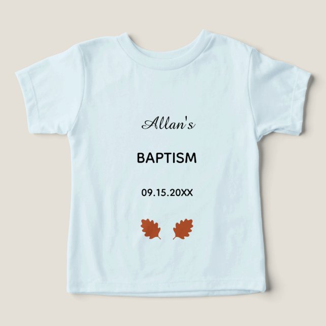 Camiseta Bermuda de batismo (Design frontal)