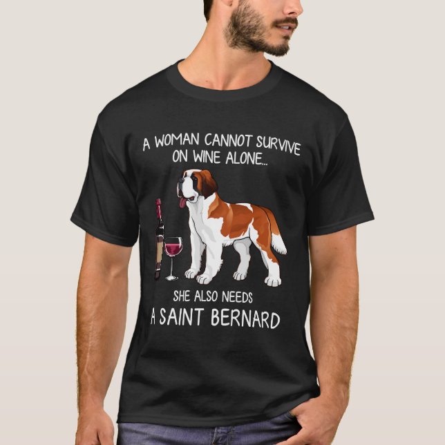 Camiseta Bernardo E Cão De Vinho (Frente)