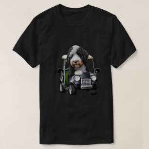 Camiseta Bernedoodle Bernese Golfing Pai de presente de Cão