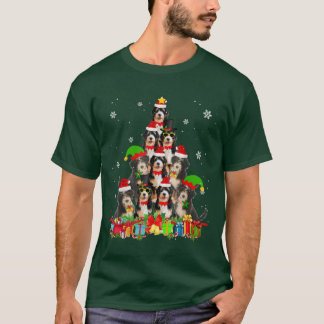 Camiseta Bernedoodle Christmas