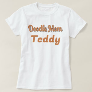 Camiseta Bernedoodle Doodle Mamãe Tricolor Personalizada No