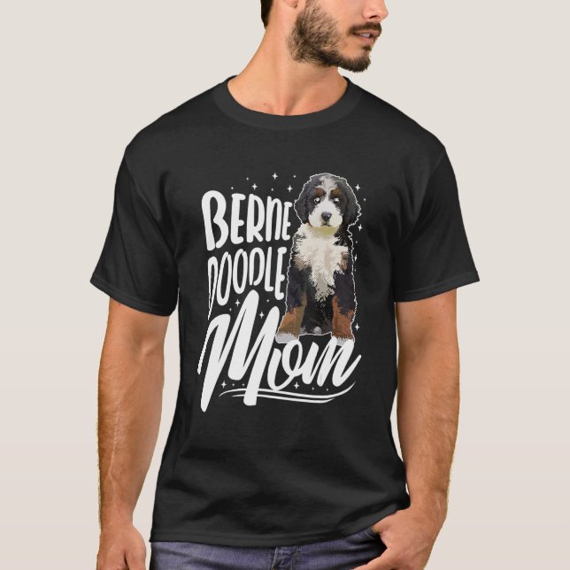 Camiseta Bernedoodle Mãe Cão (Frente)