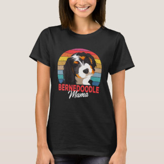 Camiseta Bernedoodle Mama Cachorro Mãe Proprietária De Mulh