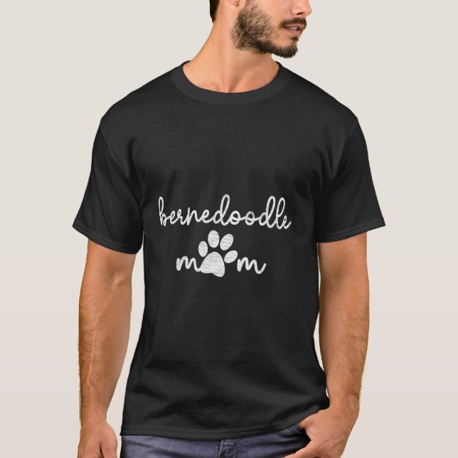 Camiseta Bernedoodle Paw Mãe (Frente)