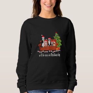 Camiseta Bernedoodle Pug Rouco Natal Engraçado Pijama Bonit