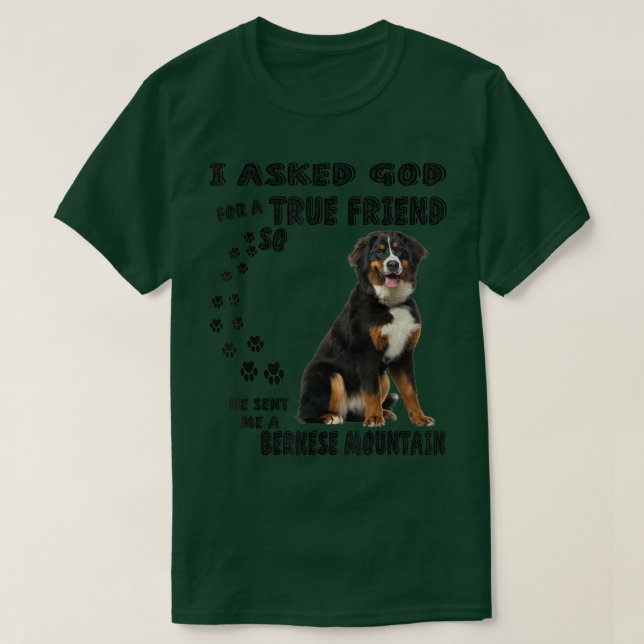 Camiseta Berner Sennenhund Citando o Impressão da mãe do Pa (Frente do Design)