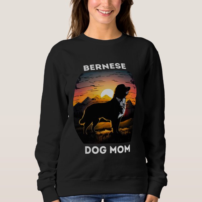Camiseta Bernese e a Ascensão Sun para a mãe do cão Bernês (Frente)