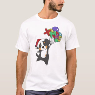 Camiseta Bernese Feliz Natal Cães Felizes