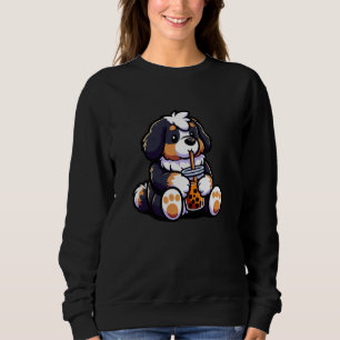 Camiseta Bernese Mountain Bubble Tea Dog Funny Boba